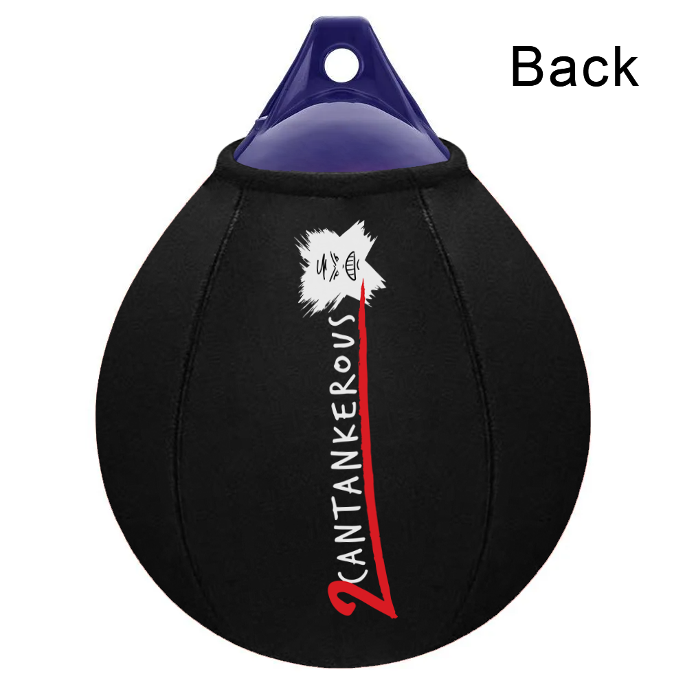 2Cantankerous FenderSox™ — Black colorway, back view, A-series ball fender