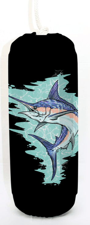 Marlin: Peter James Glenn Artwork (Black) - Flexifabrics Marine