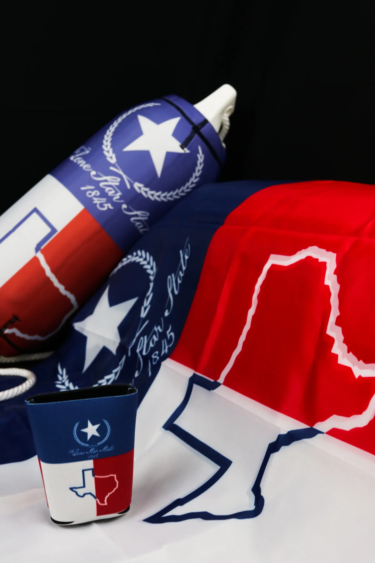 Texas Lone Star custom FenderSox set demonstrating personalized artwork across multiple fender shapes