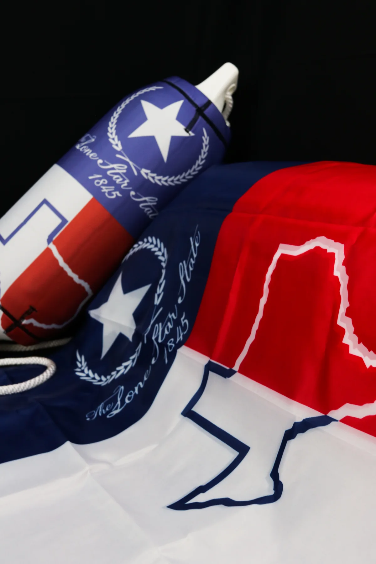 Texas Lone Star custom FenderSox ensemble arranged with matching artwork