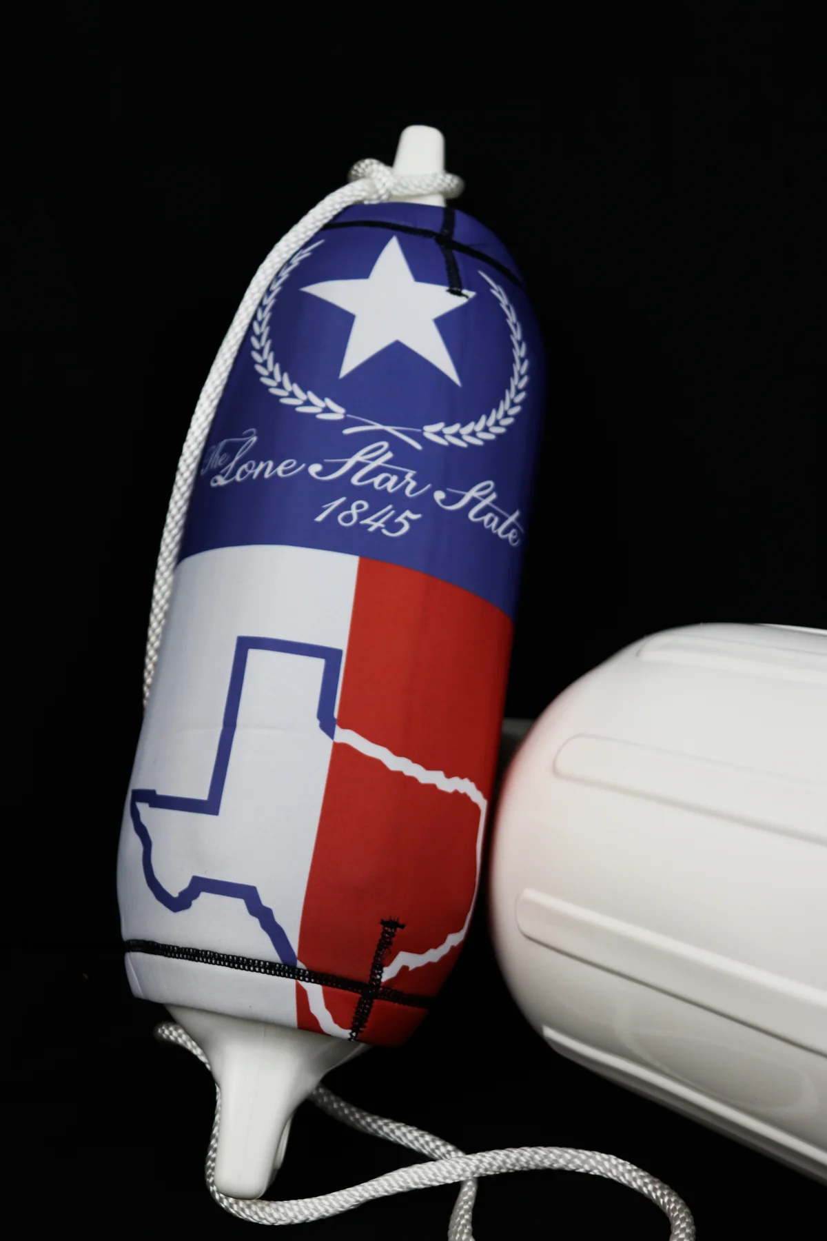 Texas Lone Star custom FenderSox displayed against a black studio background